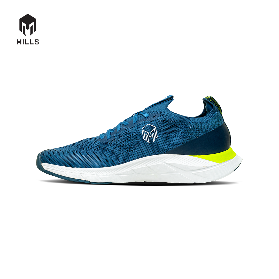Mills Sepatu Lari Running Shoes Treximo Enerlite Teal Blue / Neon / White 9102007