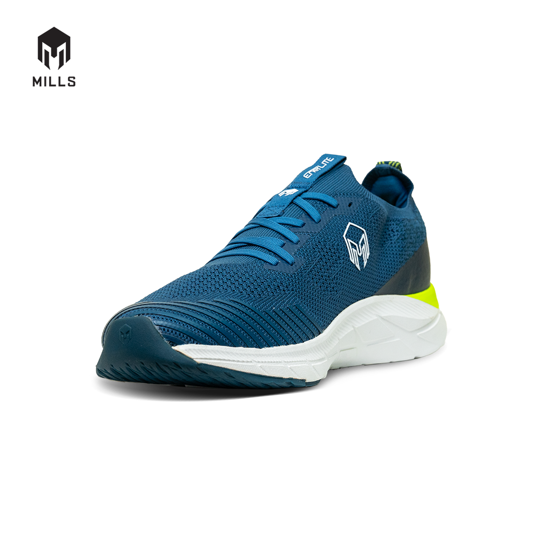 Mills Sepatu Lari Running Shoes Treximo Enerlite Teal Blue / Neon / White 9102007