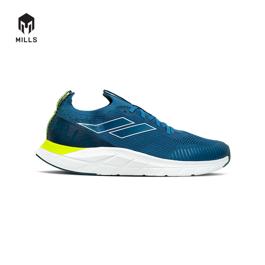Mills Sepatu Lari Running Shoes Treximo Enerlite Teal Blue / Neon / White 9102007