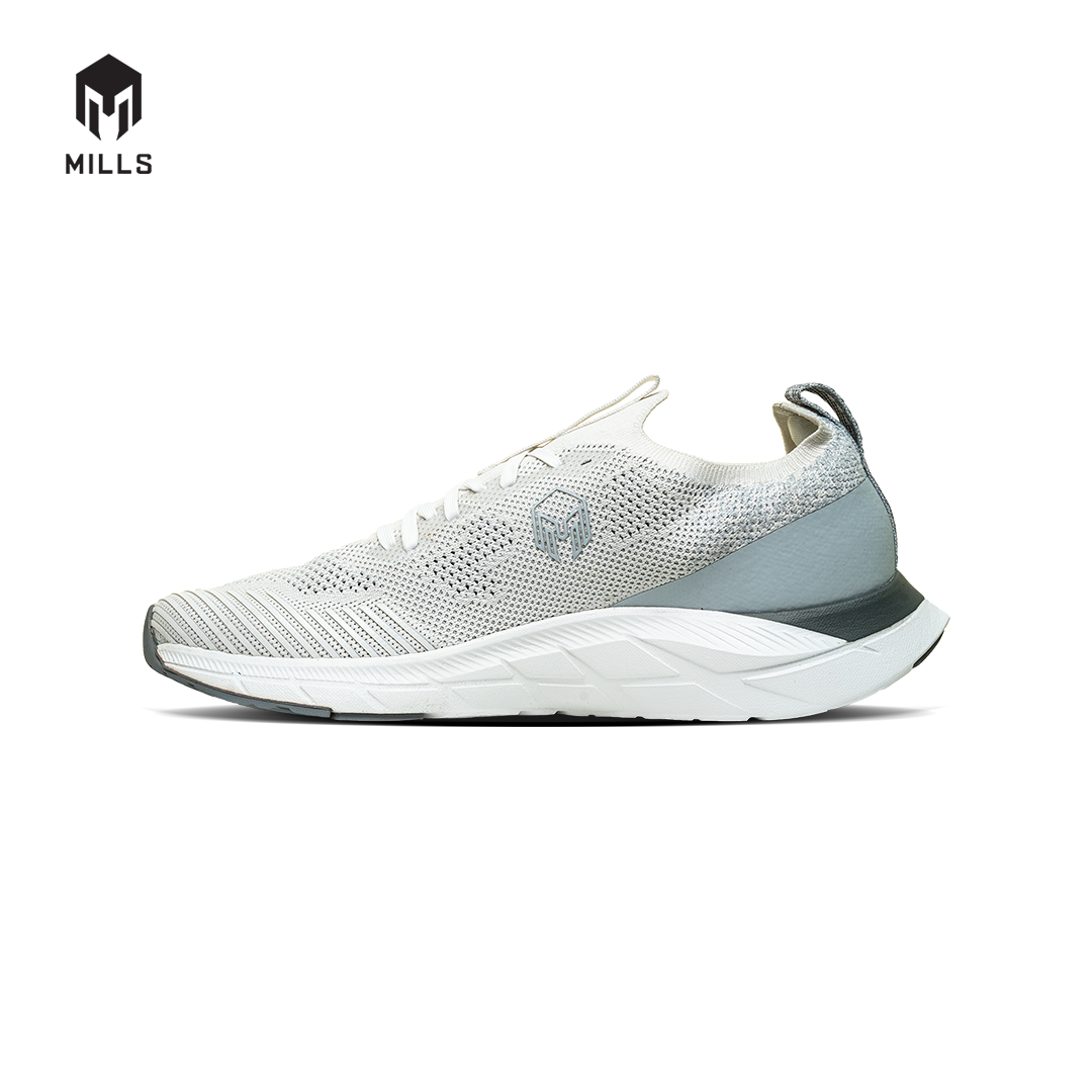 Mills Sepatu Lari Running Shoes Treximo Enerlite White / LT Grey 9102008