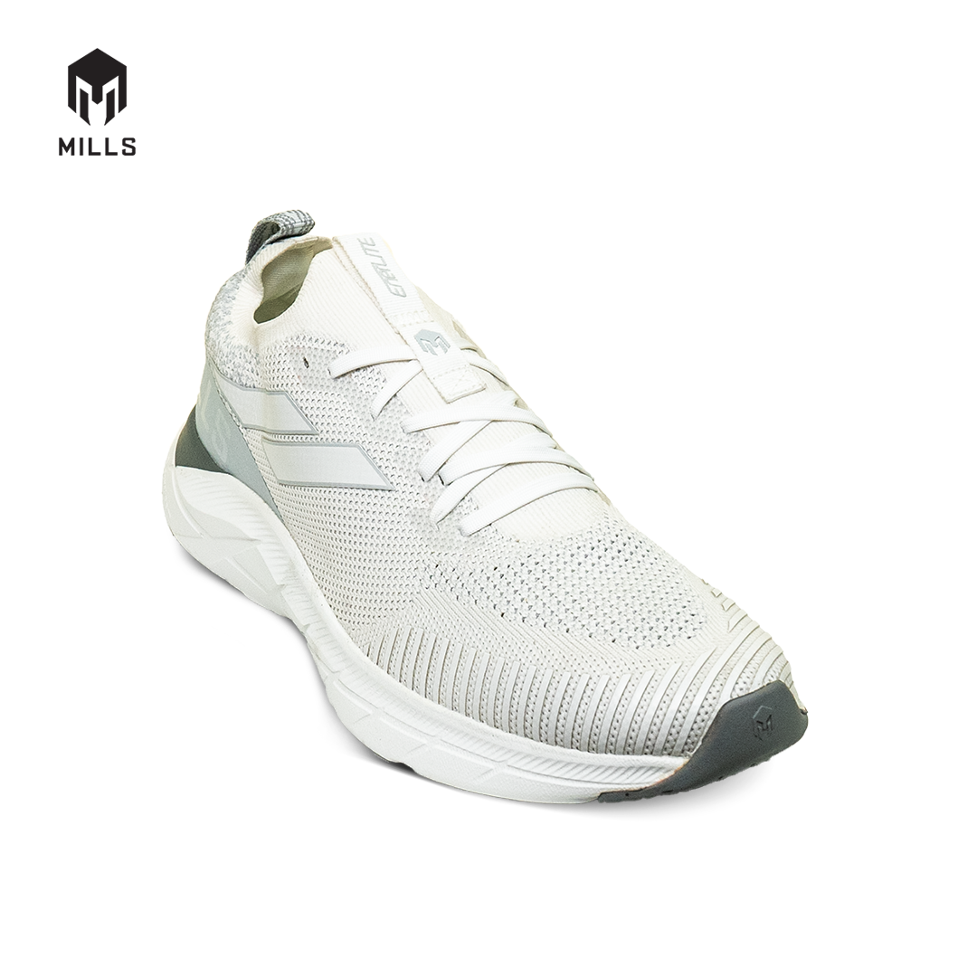 Mills Sepatu Lari Running Shoes Treximo Enerlite White / LT Grey 9102008