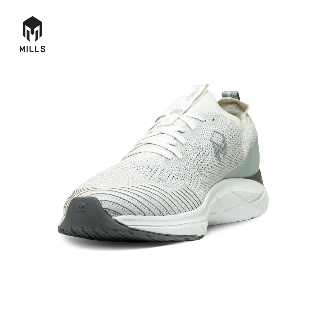 Mills Sepatu Lari Running Shoes Treximo Enerlite White / LT Grey 9102008