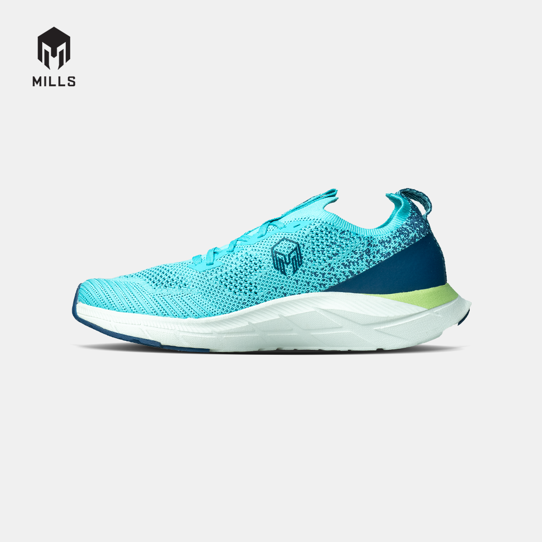 Mills Sepatu Lari Running Shoes Treximo Enerlite Cyan / Navy / LT Grey 9102009