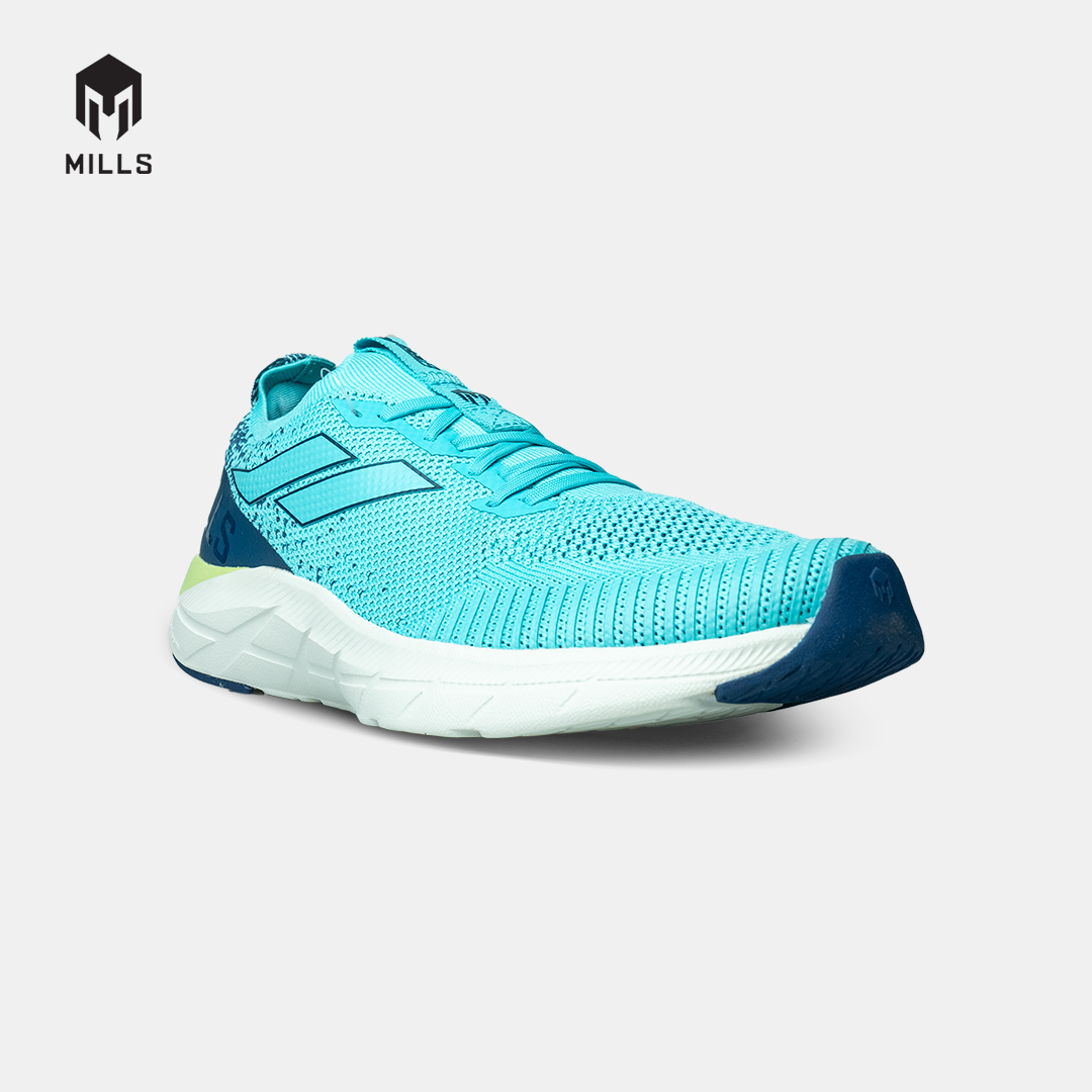 Mills Sepatu Lari Running Shoes Treximo Enerlite Cyan / Navy / LT Grey 9102009