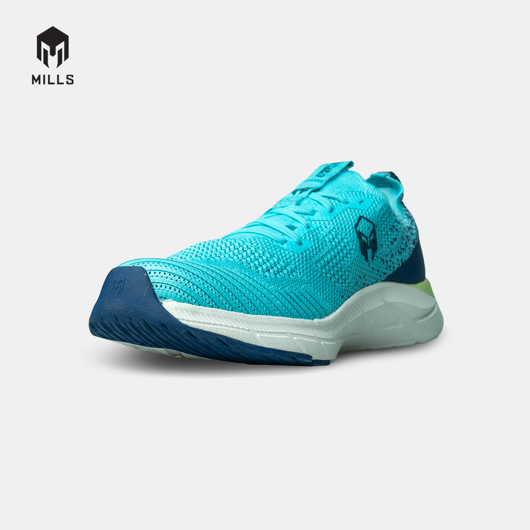 Mills Sepatu Lari Running Shoes Treximo Enerlite Cyan / Navy / LT Grey 9102009