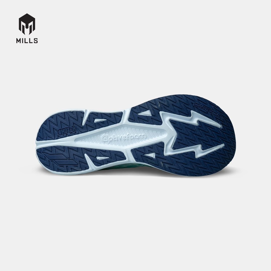 Mills Sepatu Lari Running Shoes Enermax Cushion M2 Jade / Black / Off White / Red 9104002