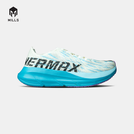 Mills Sepatu Lari Running Shoes Enermax Cushion M2 White / Pine Green / Purple 9104004