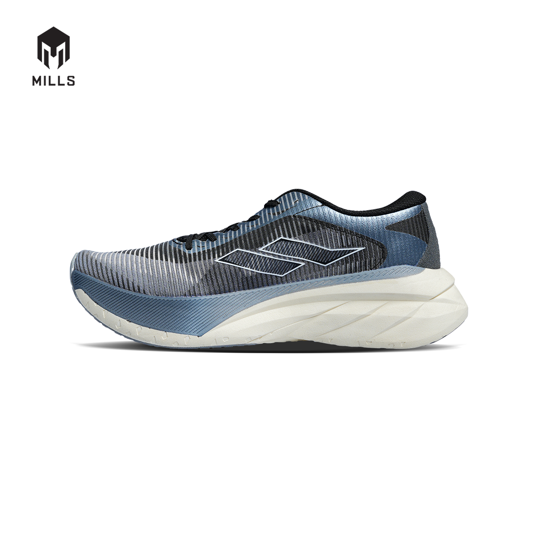 Mills Sepatu Lari Running Shoes Enerstrike Blitz Black / Grey / Off White 9104101