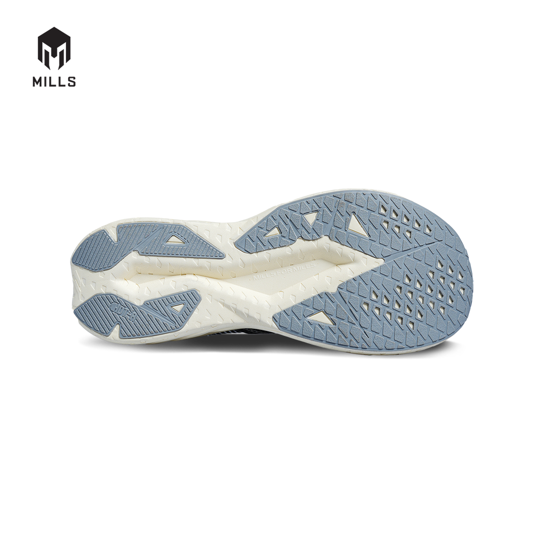 Mills Sepatu Lari Running Shoes Enerstrike Blitz Black / Grey / Off White 9104101
