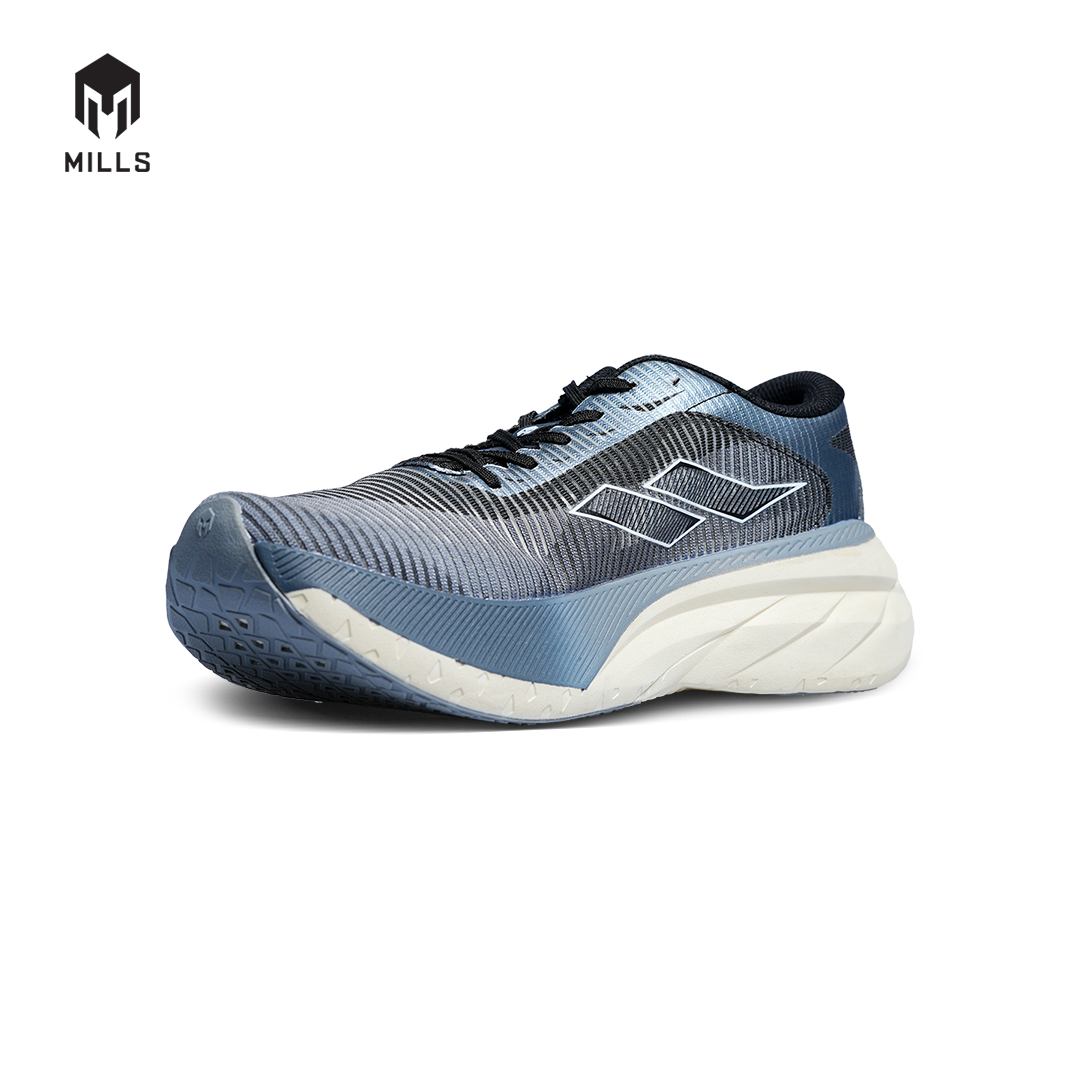 Mills Sepatu Lari Running Shoes Enerstrike Blitz Black / Grey / Off White 9104101