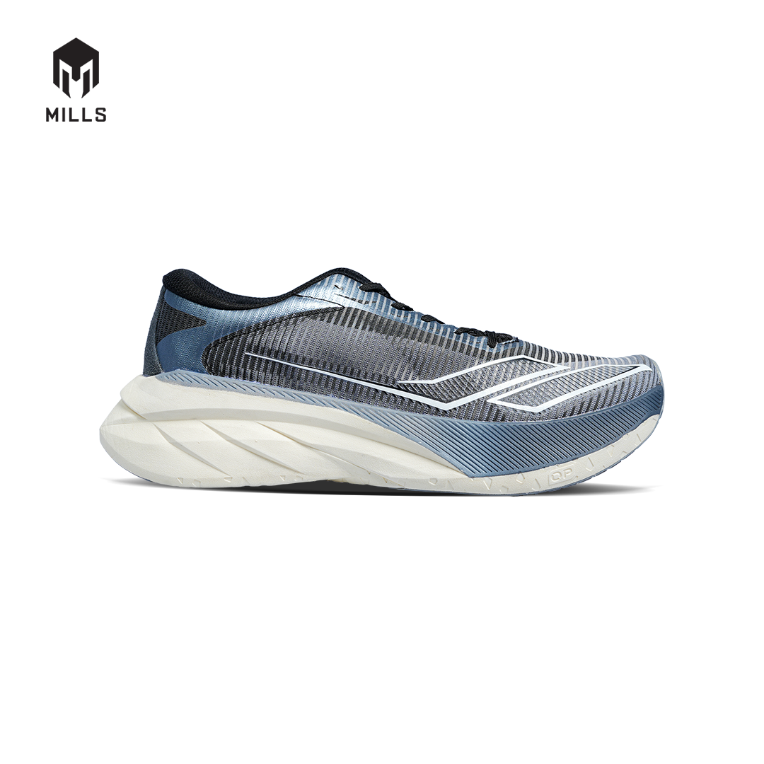 Mills Sepatu Lari Running Shoes Enerstrike Blitz Black / Grey / Off White 9104101