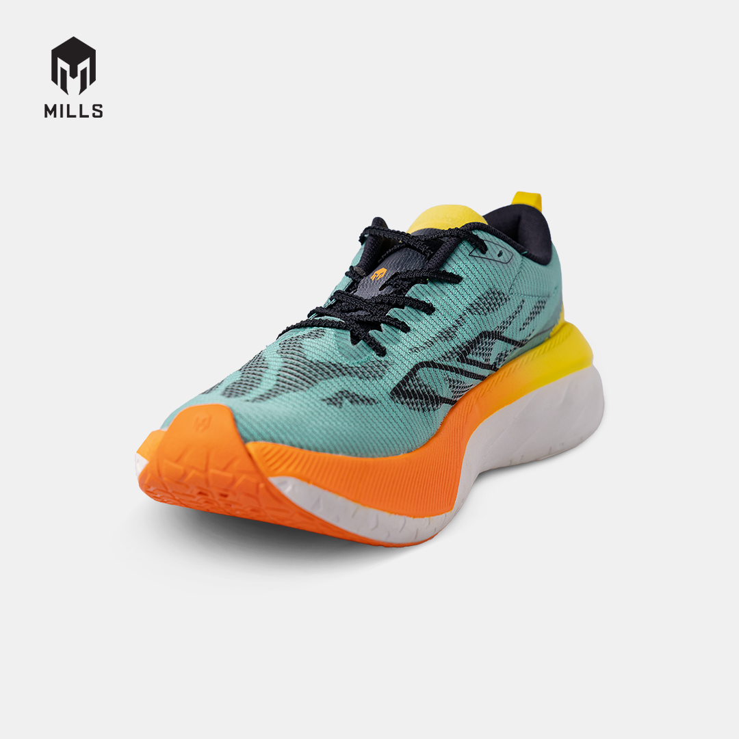 MILLS SEPATU LARI RUNNING SHOES ENERSTRIKE BLITZ M2 PASTEL.JADE/ORANGE/NEON.YELLOW 9104106