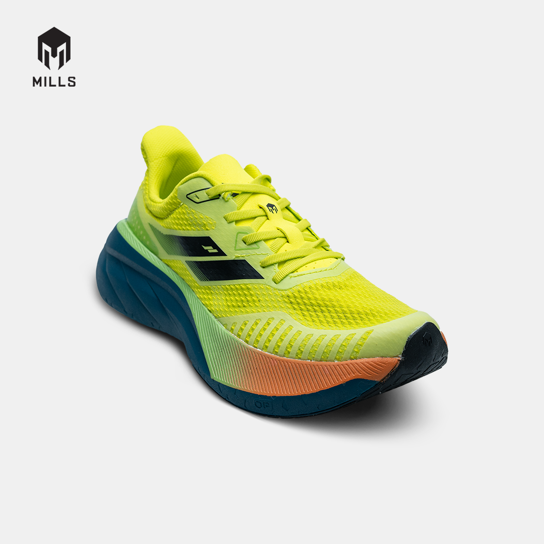 MILLS SEPATU LARI RUNNING SHOES ENERSTRIKE ZENITH LEMON/DK.PINE/ORANGE 9104301