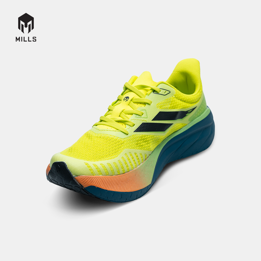 MILLS SEPATU LARI RUNNING SHOES ENERSTRIKE ZENITH LEMON/DK.PINE/ORANGE 9104301