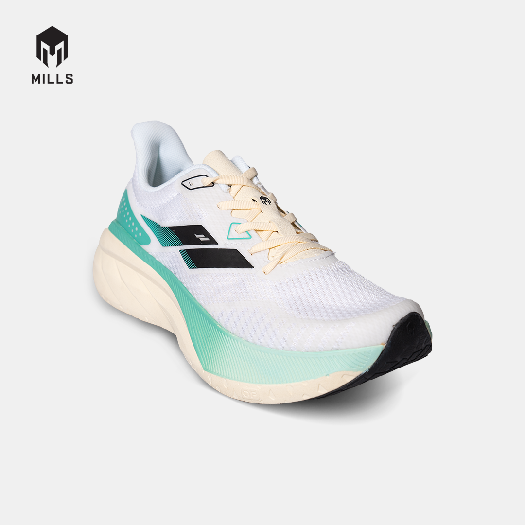 MILLS SEPATU LARI RUNNING SHOES ENERSTRIKE ZENITH WINTER.WHITE/WHITE/GREEN 9104304