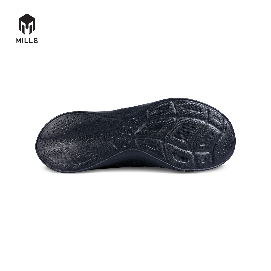 Mills Sepatu Lari Running Shoes Treximo Omega M2 Triple Black 9105004