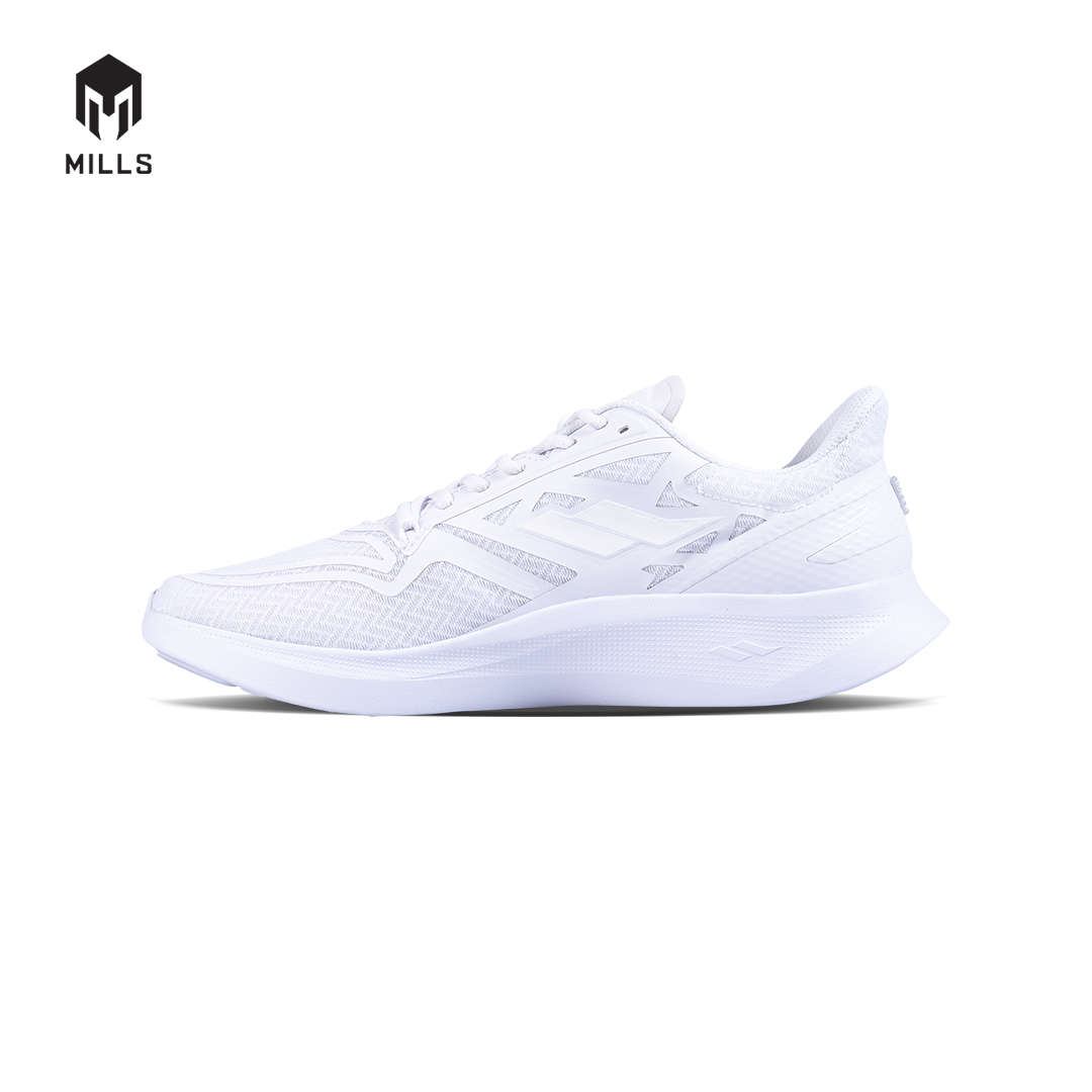 Mills Sepatu Lari Running Shoes Treximo Omega M2 Triple White 9105005