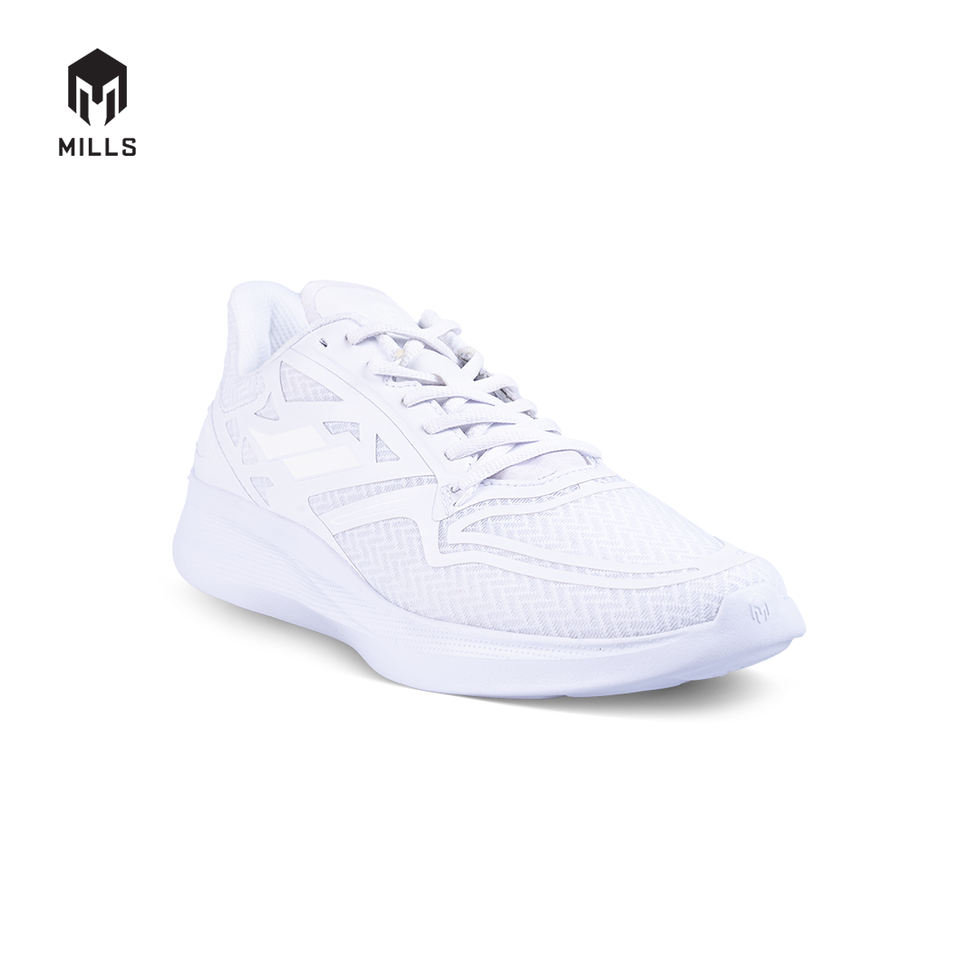 Mills Sepatu Lari Running Shoes Treximo Omega M2 Triple White 9105005