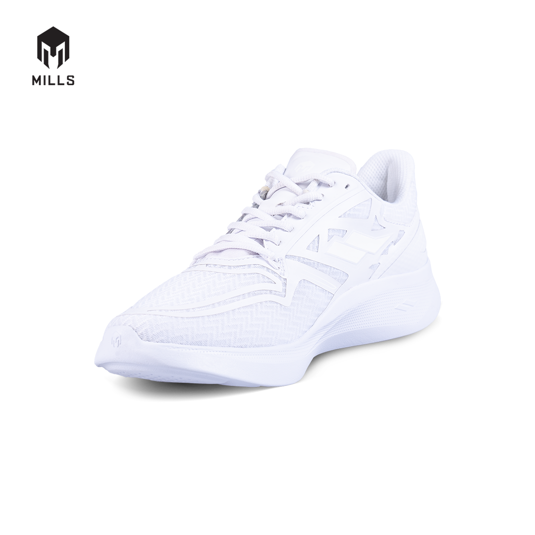 Mills Sepatu Lari Running Shoes Treximo Omega M2 Triple White 9105005