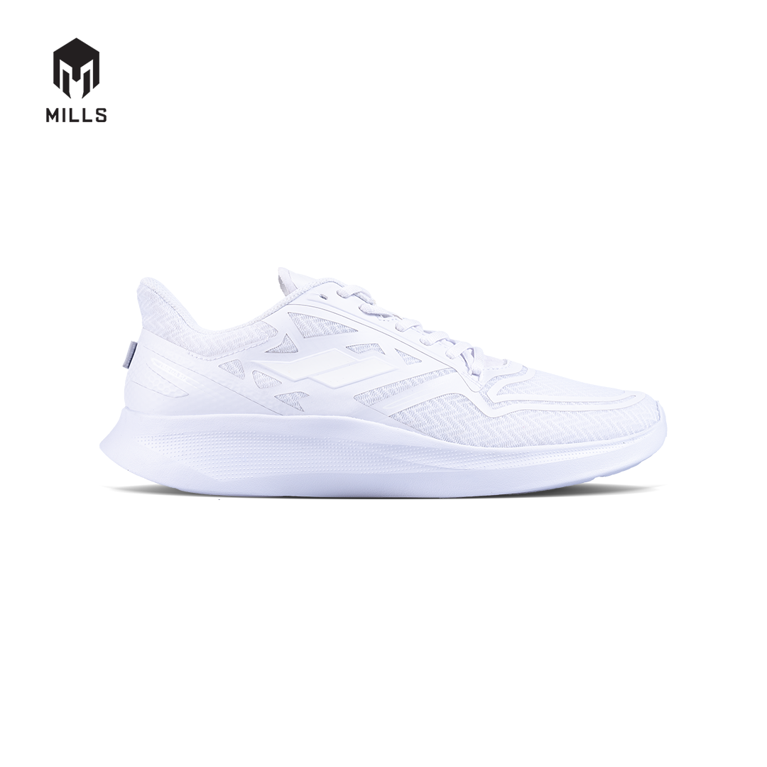 Mills Sepatu Lari Running Shoes Treximo Omega M2 Triple White 9105005