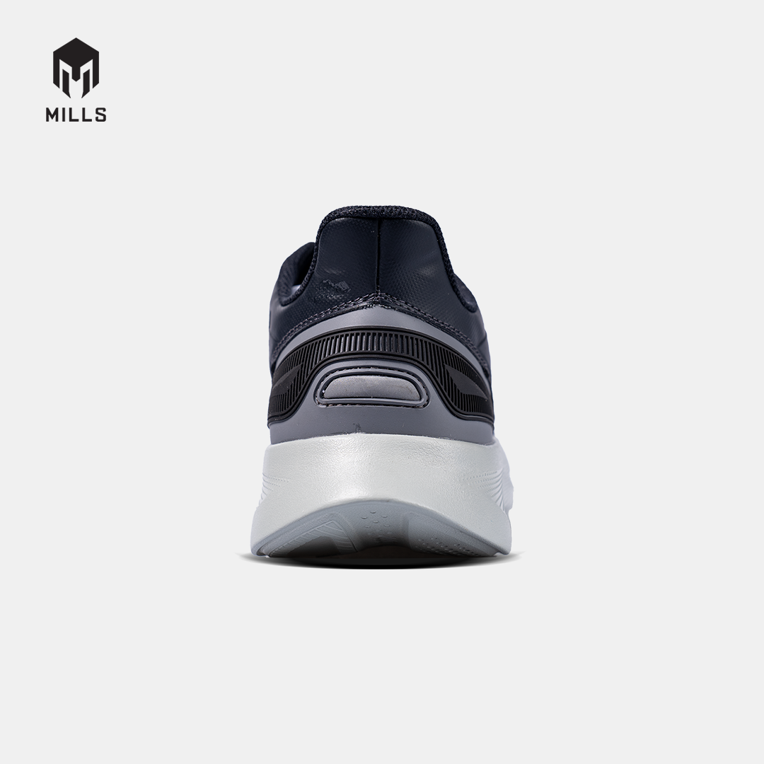 Mills Sepatu Lari Running Shoes Olahraga Saga Black / Grey / Gold 9106004