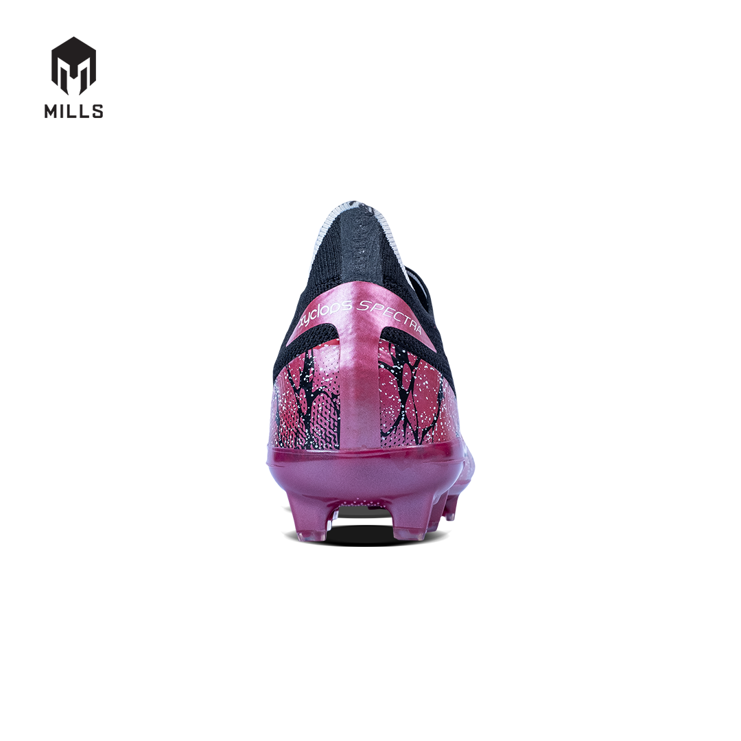 MILLS Sepatu Sepakbola Xyclops Spectra FG Pearlized Magenta / Black / White 9304003