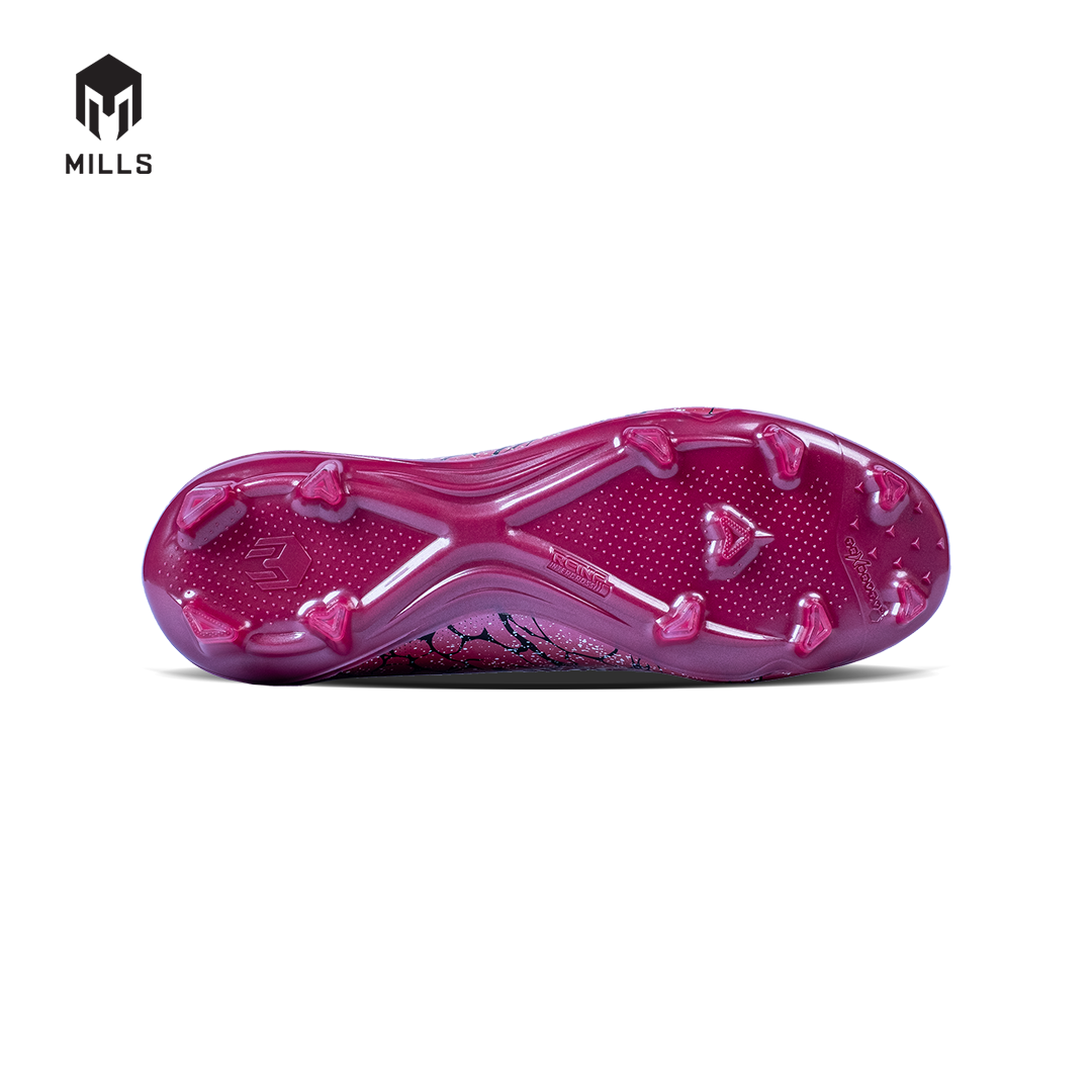 MILLS Sepatu Sepakbola Xyclops Spectra FG Pearlized Magenta / Black / White 9304003
