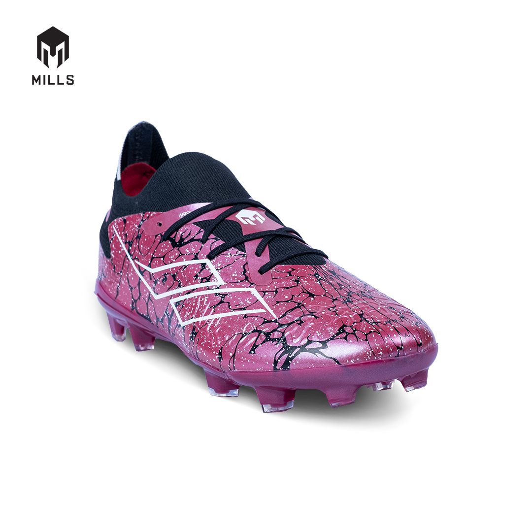 MILLS Sepatu Sepakbola Xyclops Spectra FG Pearlized Magenta / Black / White 9304003