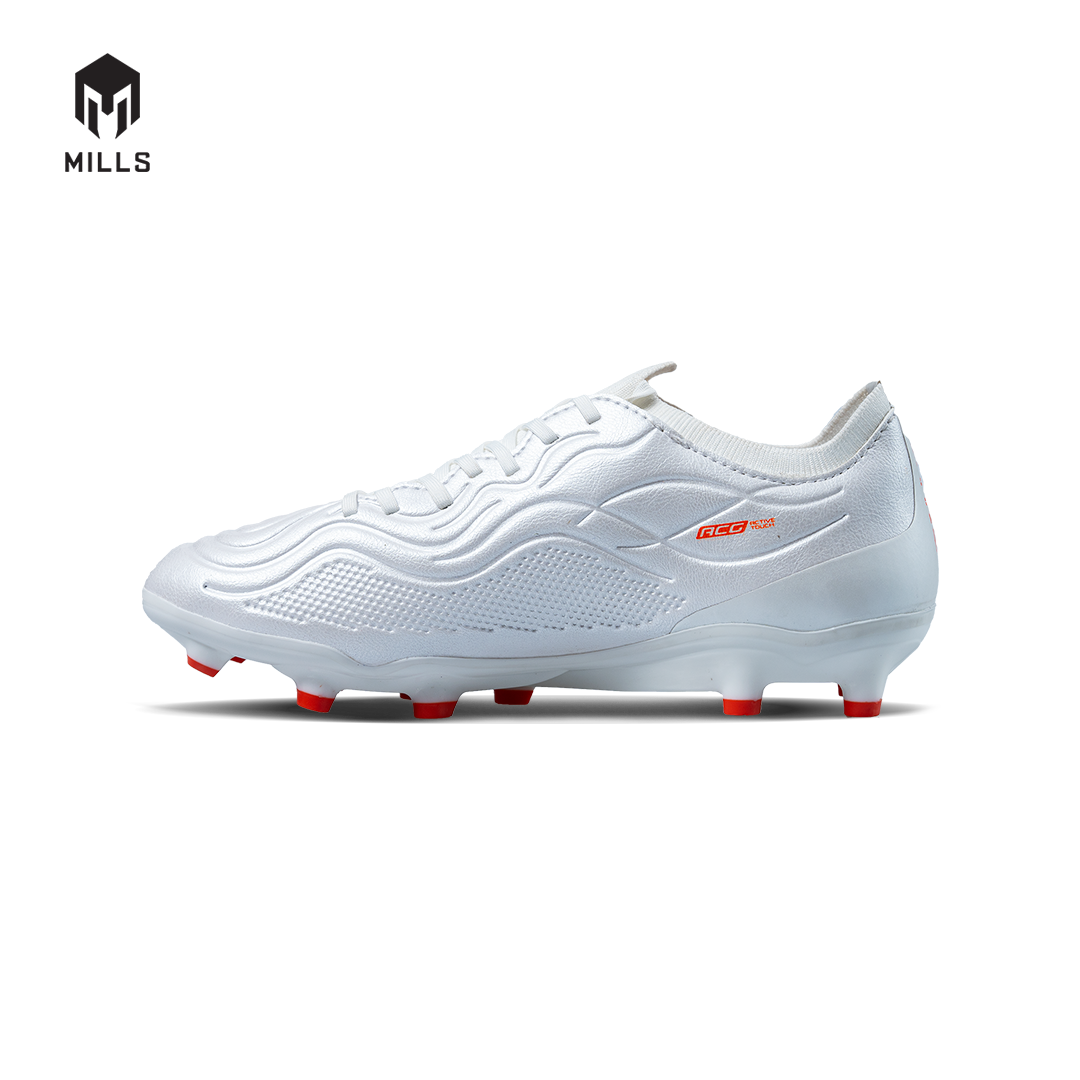 MILLS SEPATU SEPAKBOLA ASTRO VIZARE ELITE FG WHITE PEARLIZED/ORANGE/BLACK 9305104