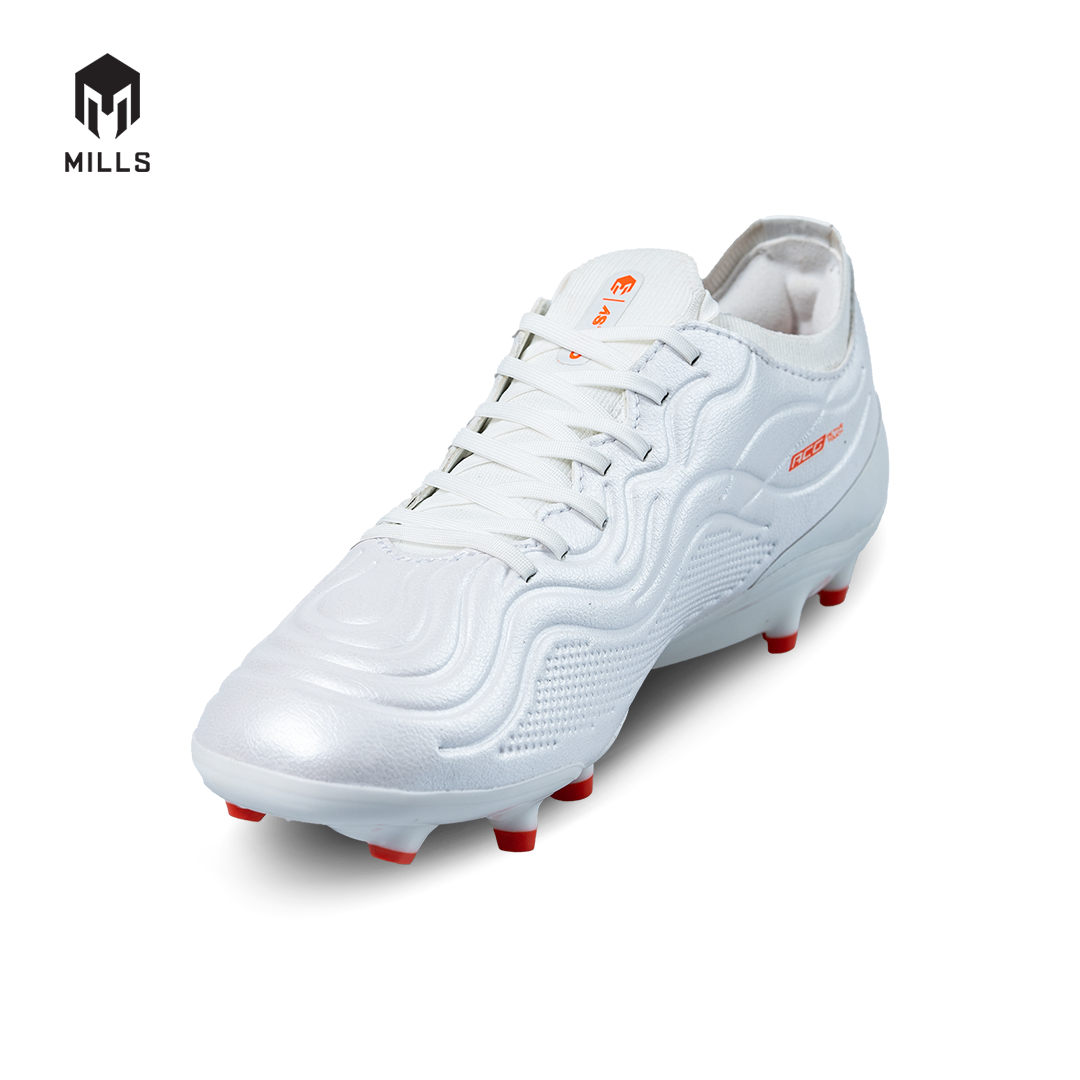 MILLS SEPATU SEPAKBOLA ASTRO VIZARE ELITE FG WHITE PEARLIZED/ORANGE/BLACK 9305104