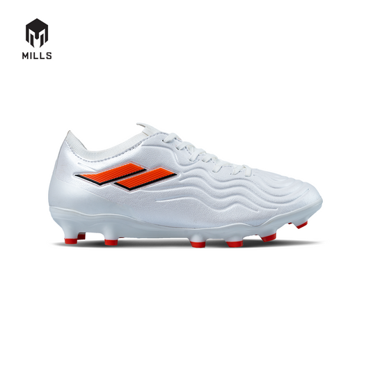 MILLS SEPATU SEPAKBOLA ASTRO VIZARE ELITE FG WHITE PEARLIZED/ORANGE/BLACK 9305104