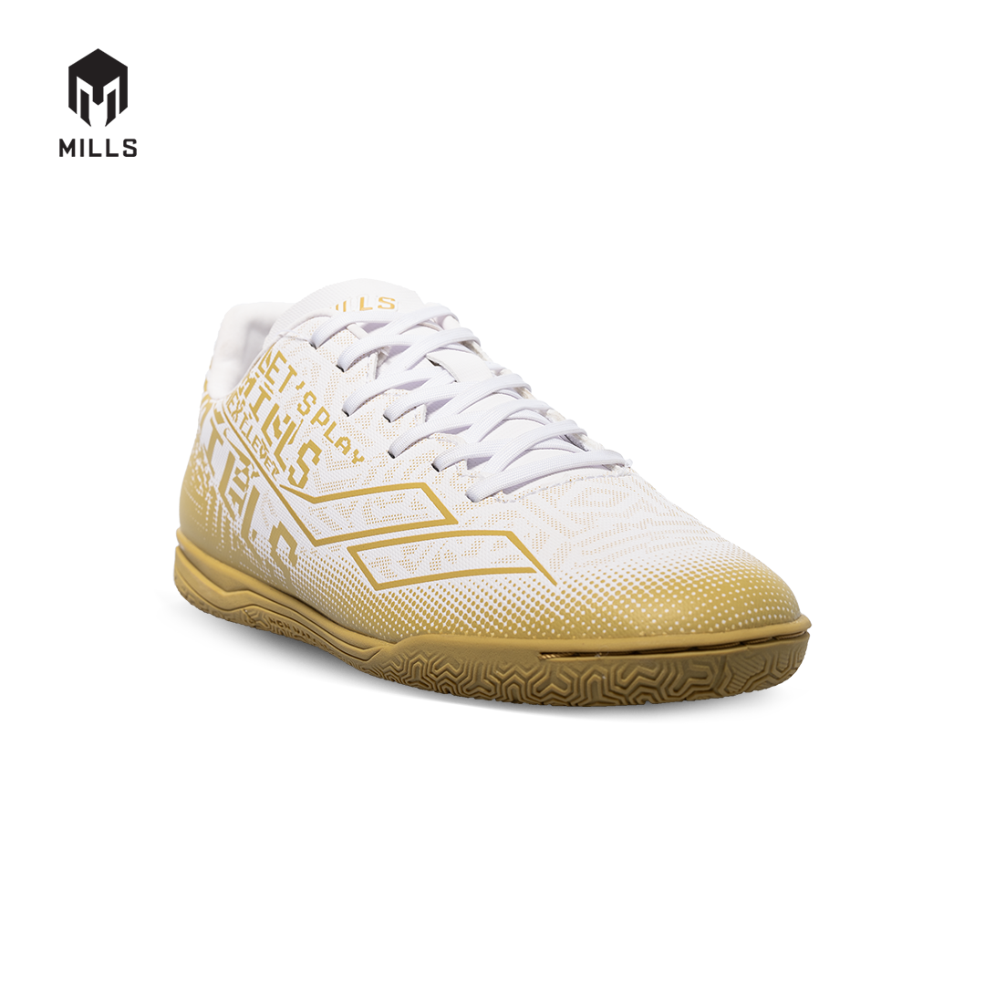 MILLS Sepatu Futsal Blazar IN White / Gold 9403803