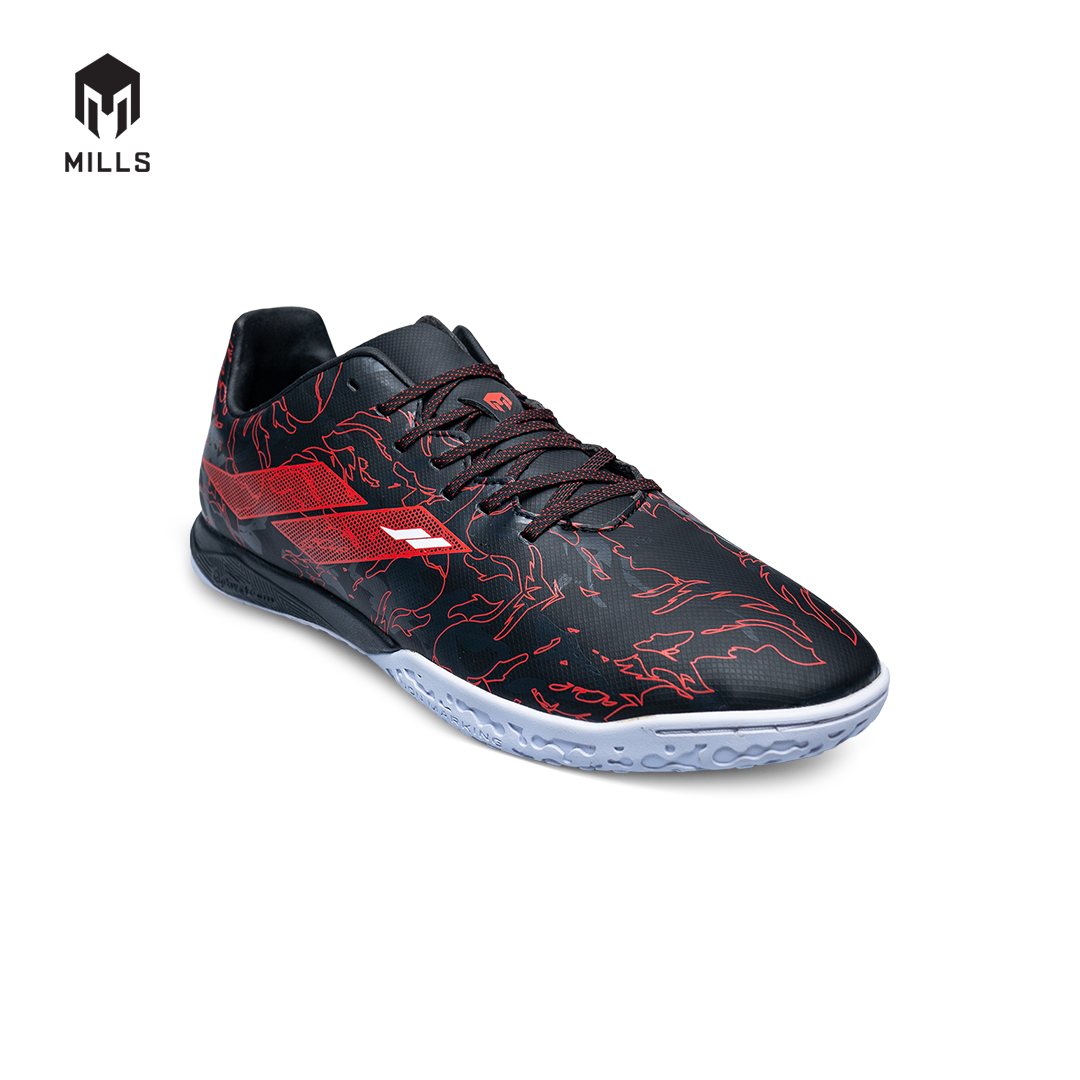 MILLS Sepatu Futsal Flame 2.0 IN Black / Flame. Red / White 9403902