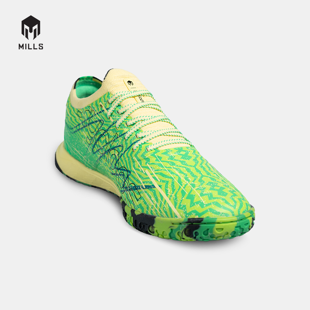 MILLS SEPATU FUTSAL XYCLOPS XTREME IN GREEN/CREAM/BLACK 9404101