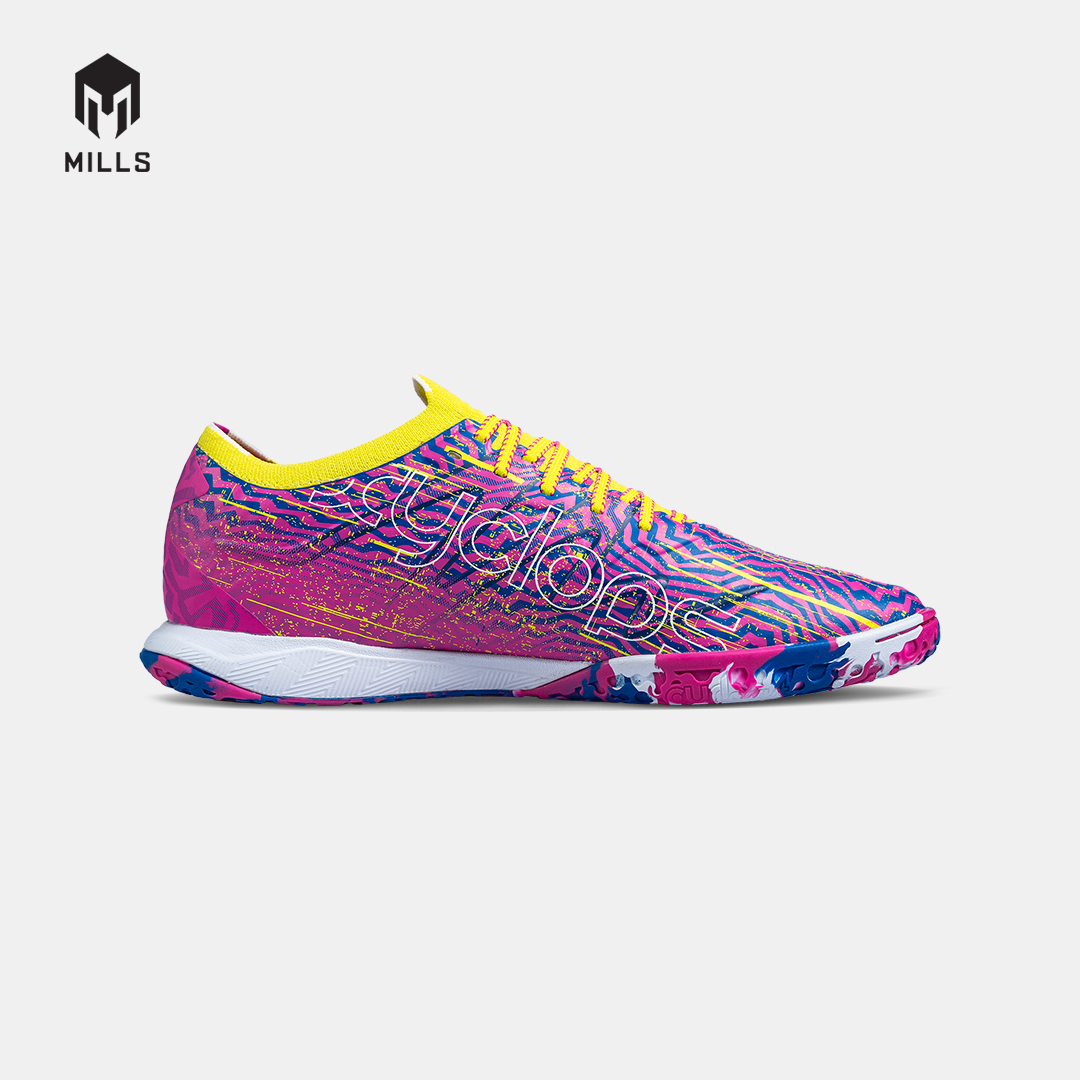 MILLS SEPATU FUTSAL XYCLOPS XTREME IN MAGENTA/YELLOW/WHITE 9404102