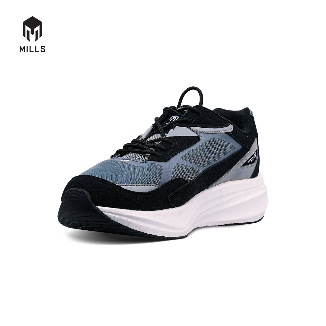 MILLS Sepatu Lifestyle Revolt Dynaplate Alpha Black / Lt Grey / White 9702002