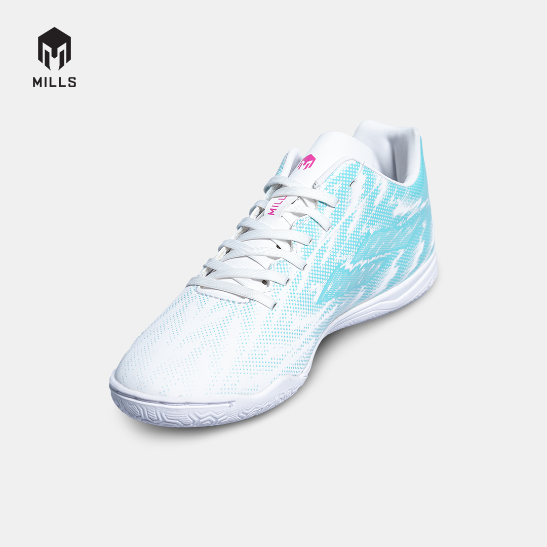 MILLS SEPATU FUTSAL XENON IN JR WHITE/TURQUOUISE 9801604