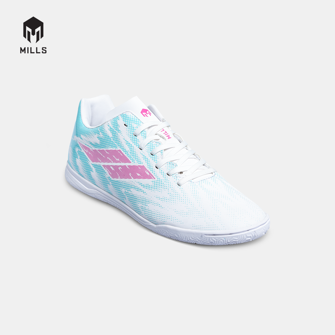 MILLS SEPATU FUTSAL XENON IN JR WHITE/TURQUOUISE 9801604