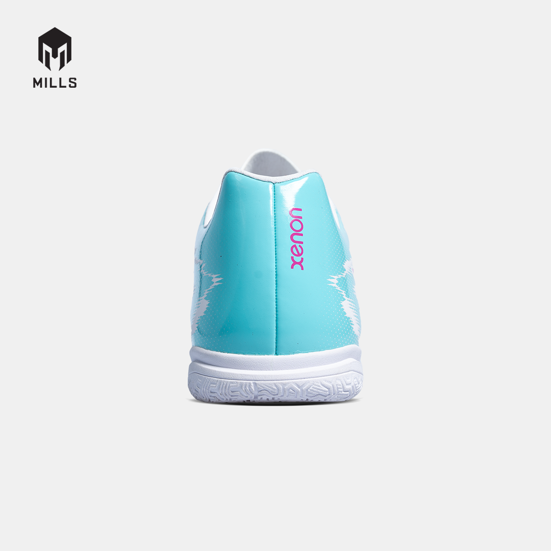 MILLS SEPATU FUTSAL XENON IN JR WHITE/TURQUOUISE 9801604