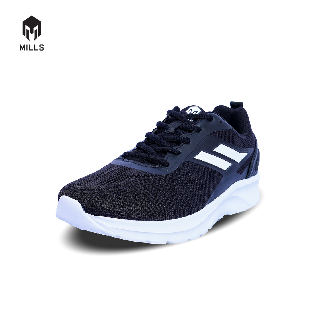 MILLS Sepatu Lari Running Shoes Blazer BLACK / WHITE 9100505