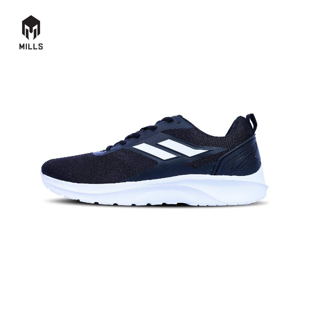 MILLS Sepatu Lari Running Shoes Blazer BLACK / WHITE 9100505
