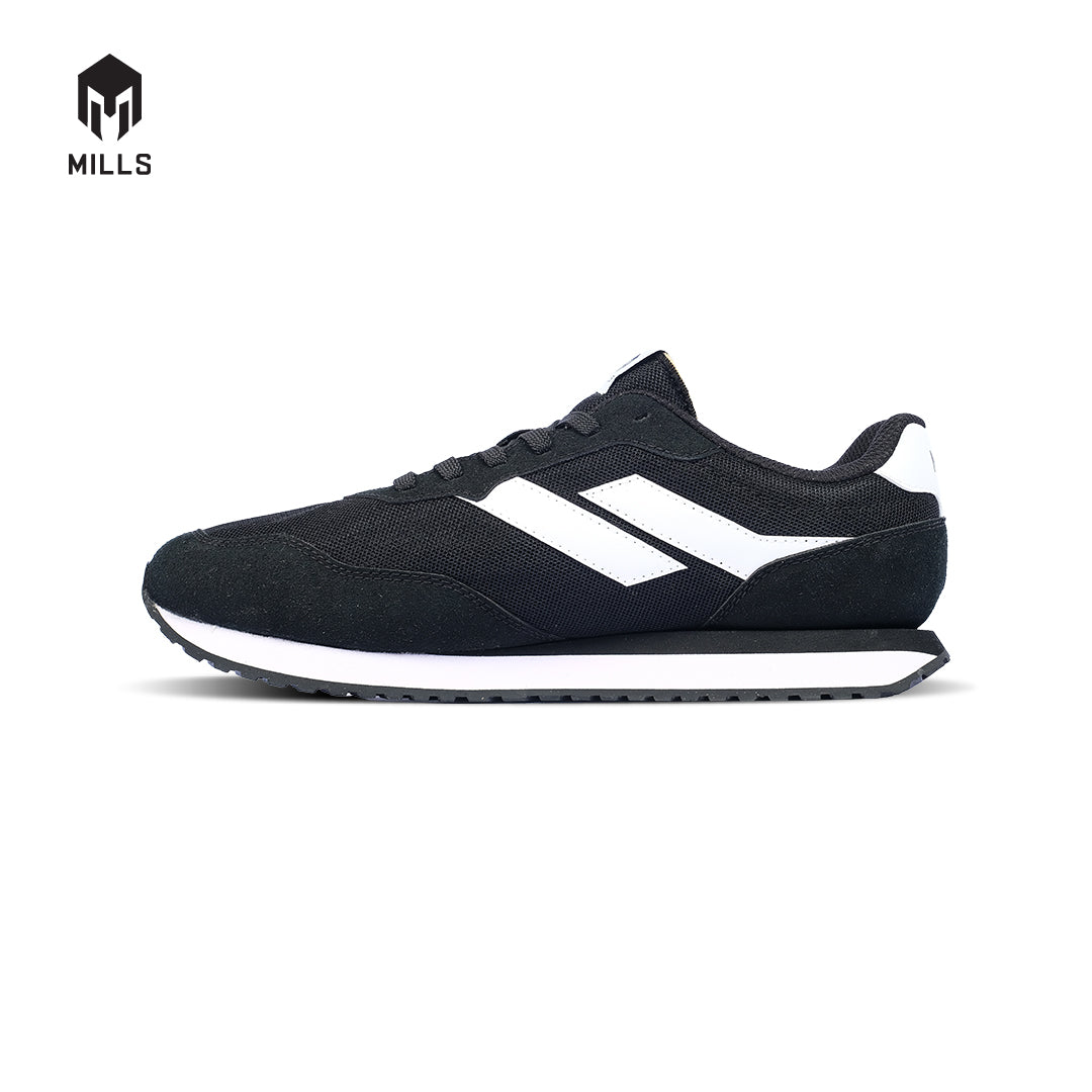 MILLS Sepatu Tripoli Star Black / White 9701404