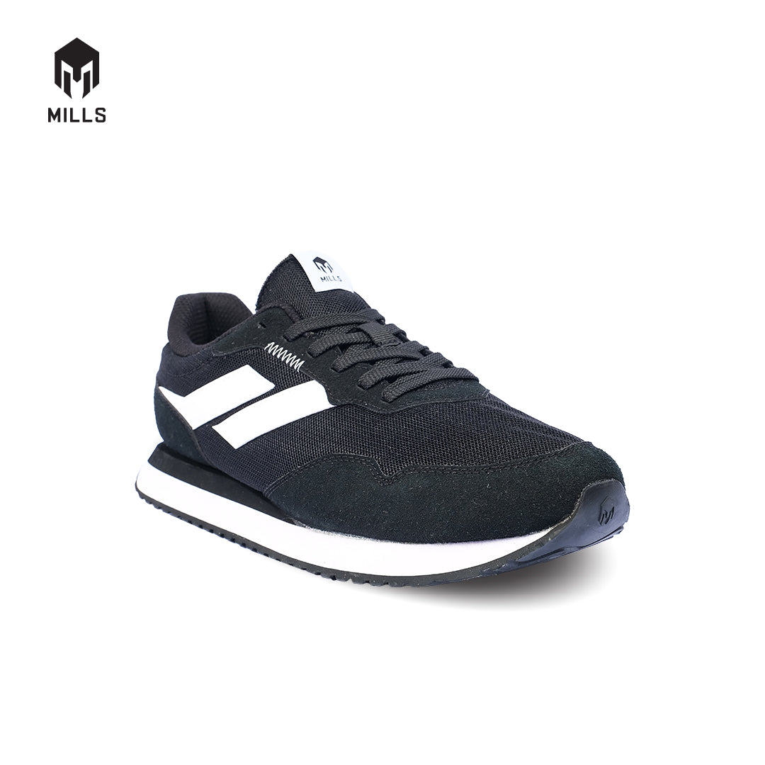 MILLS Sepatu Tripoli Star Black / White 9701404