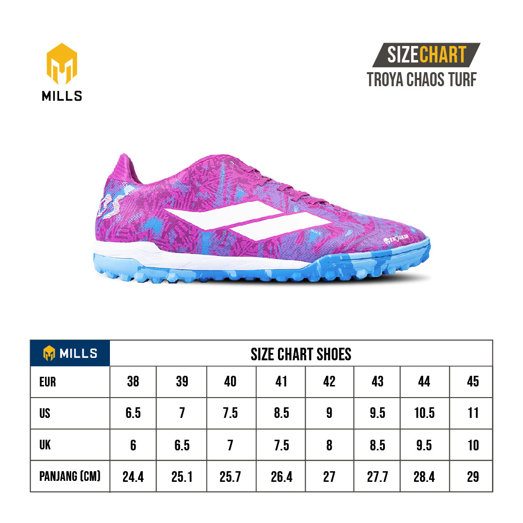 MILLS Sepatu Futsal Troya Chaos Turf Tosca / Magenta / White 9001102