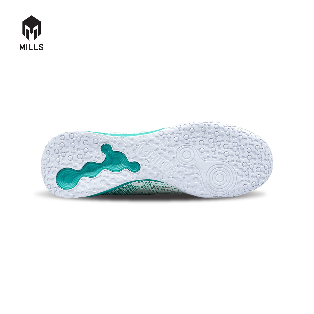 MILLS Sepatu Futsal Xyclops ACG MK II Prime In White / Spectra. Green 9402701