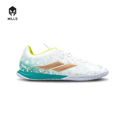 MILLS Sepatu Futsal Xyclops ACG MK II Prime In White / Spectra. Green 9402701