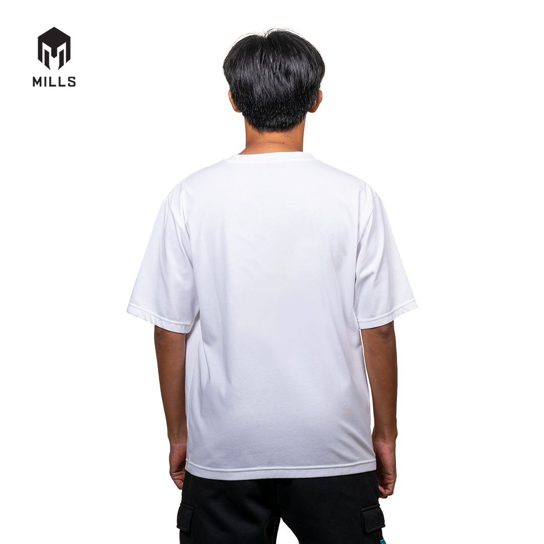 MILLS Kaos Oblong Katun Cotton T-Shirt BBS Oversize T-Shirt 28010