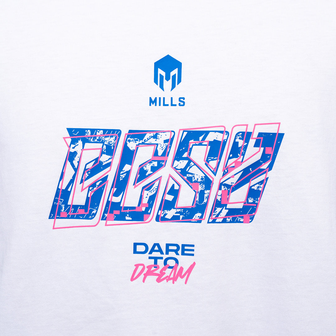 MILLS Kaos Oblong Katun Cotton T-Shirt BBS Oversize T-Shirt 28010