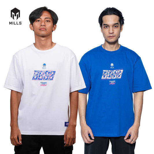 MILLS Kaos Oblong Katun Cotton T-Shirt BBS Oversize T-Shirt 28010