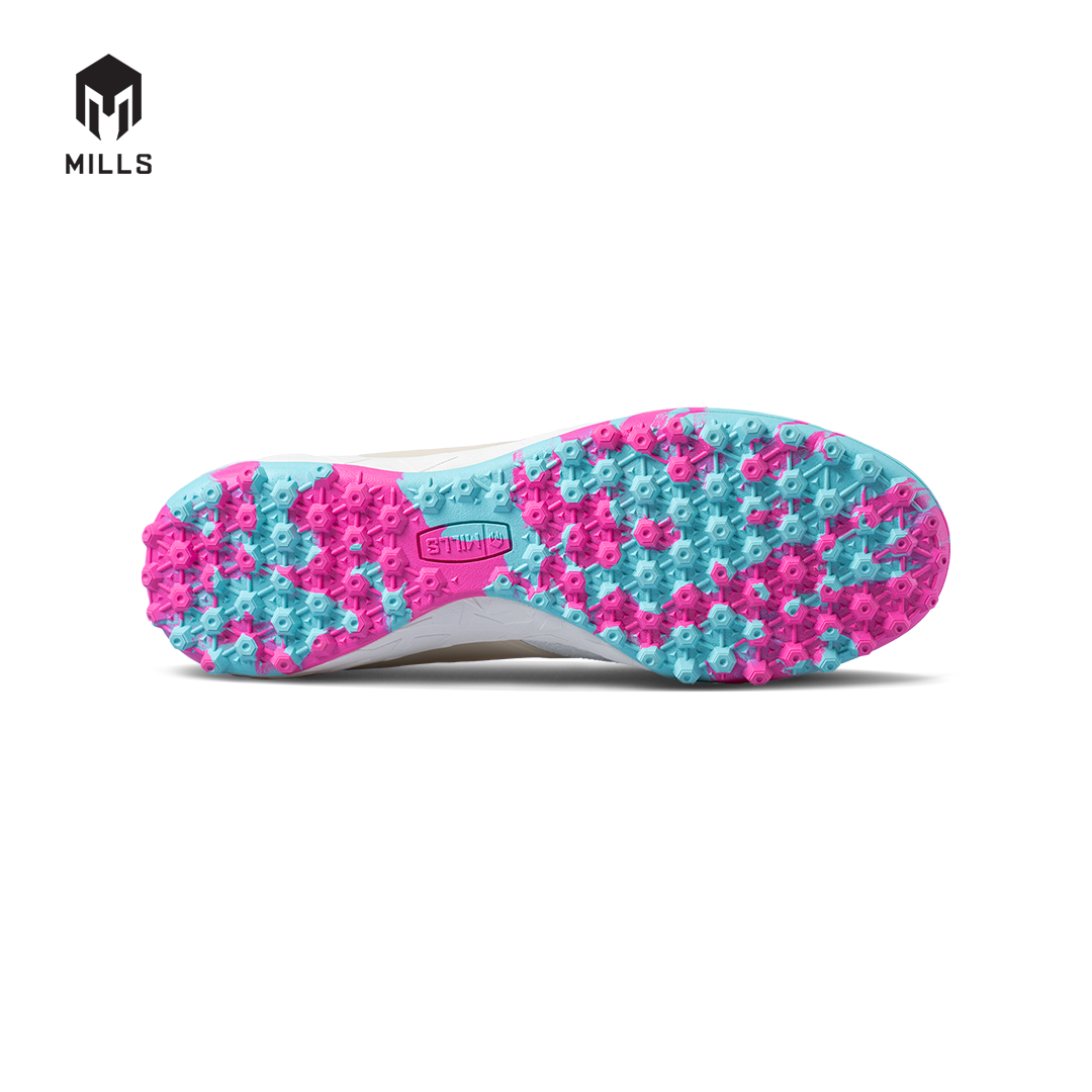 MILLS Sepatu Futsal Voltasala Pro Nemesis Turf Beige / Pink / LT Blue 9001502